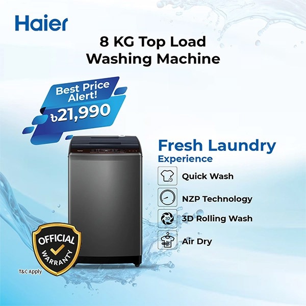 imgi_24_haire-8kg-13-4-26 Haier 8Kg Top Load Automatic Washing Machine (HWM80-1269S6) - Image 1